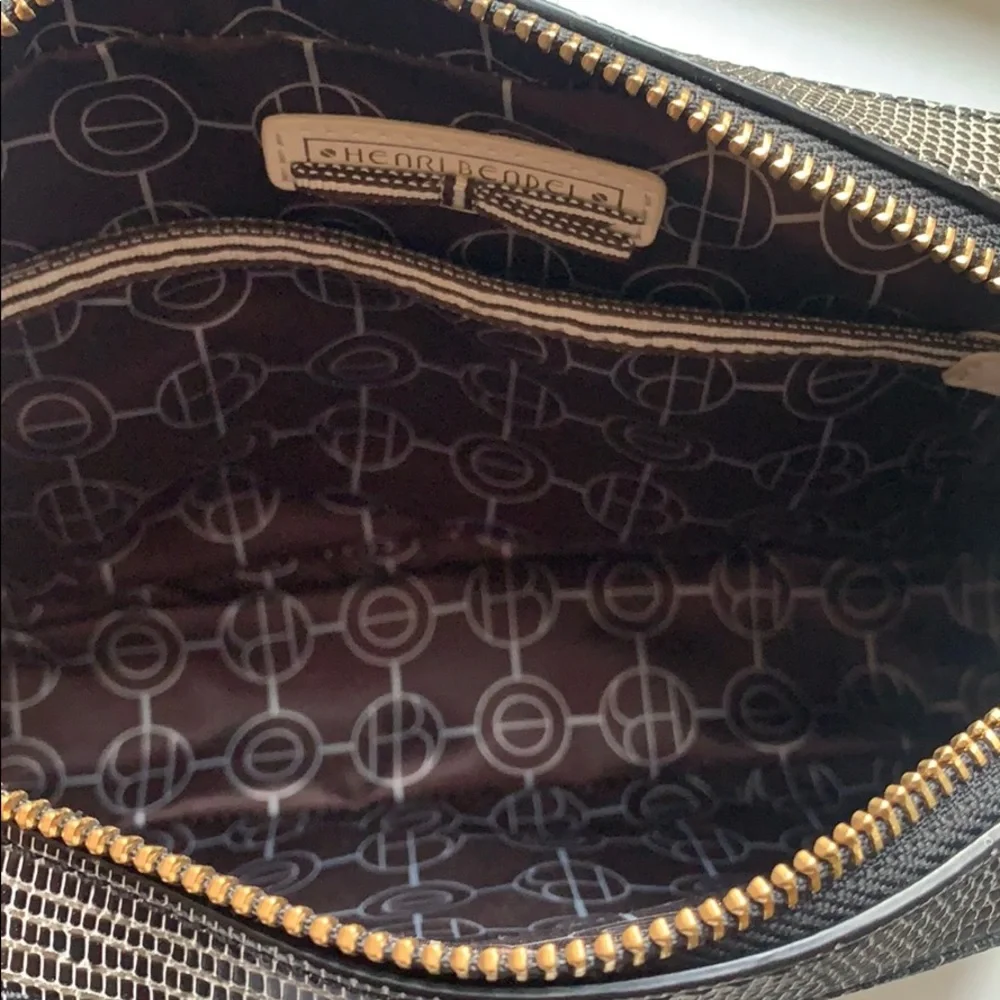 Henri Bendel Black and Gold Crossbody Bag - Picture 3 of 3